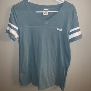 VS PINK Teal Comfy Tee